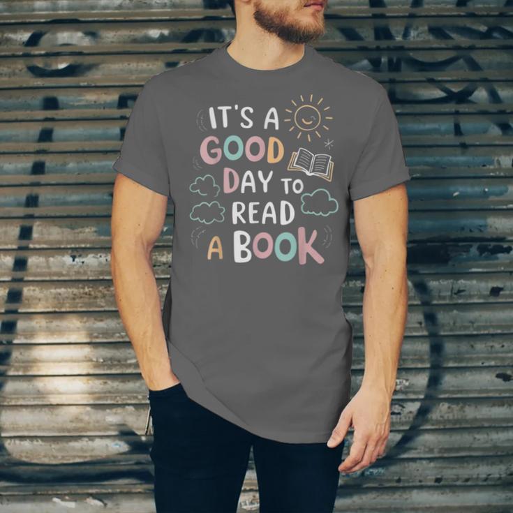 It's A Good Day To Read a Book Elementary Teacher Graphic Unisex Jersey T-Shirt