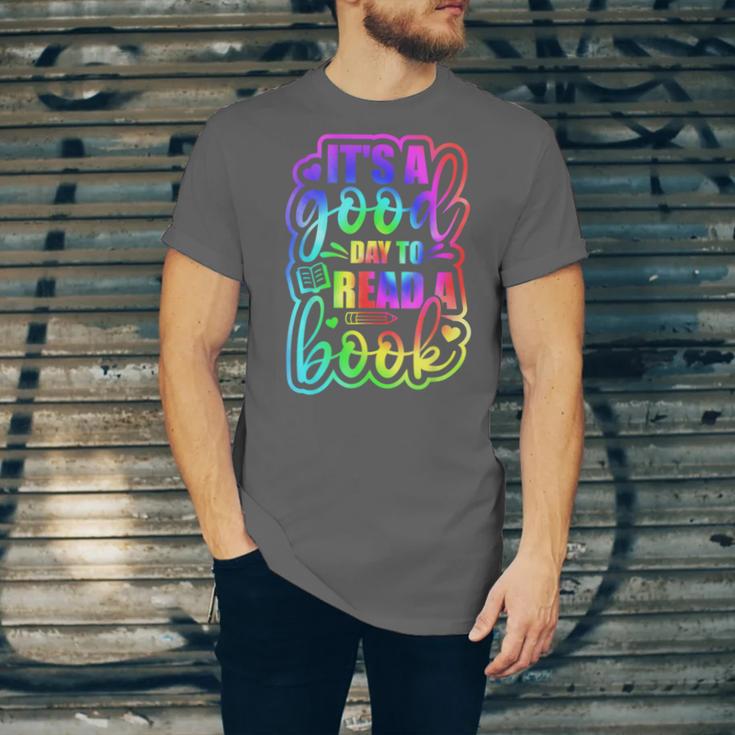 Its A Good Day To Read Book Kids Boys Girls Reading Graphic Unisex Jersey T-Shirt