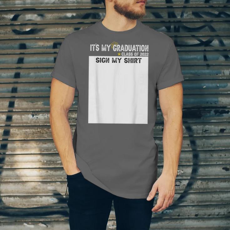 It's My Graduation Sign My Shirt Class Of 2022 For Men Women Unisex Jersey T-Shirt