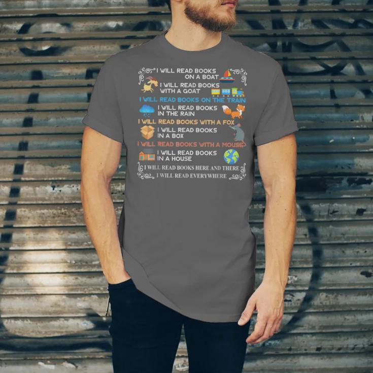 IWill Read Books On A Boat & Everywhere Reading Kids Unisex Jersey T-Shirt