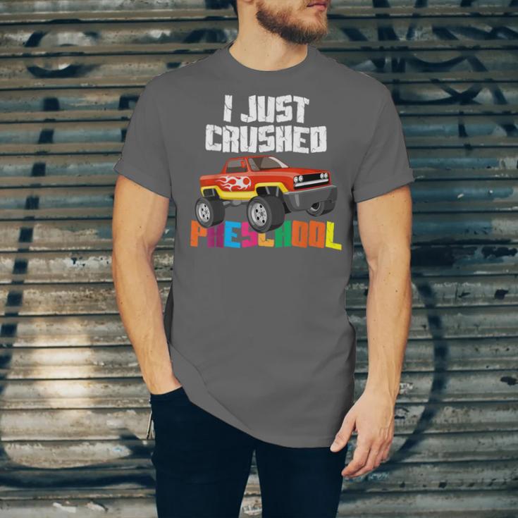 I Just Crushed Preschool Monster Truck Graduation Unisex Jersey T-Shirt