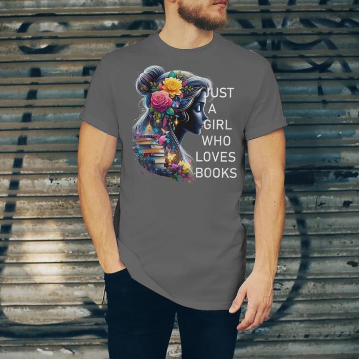 Just a Girl Who Loves Books Unisex Jersey T-Shirt