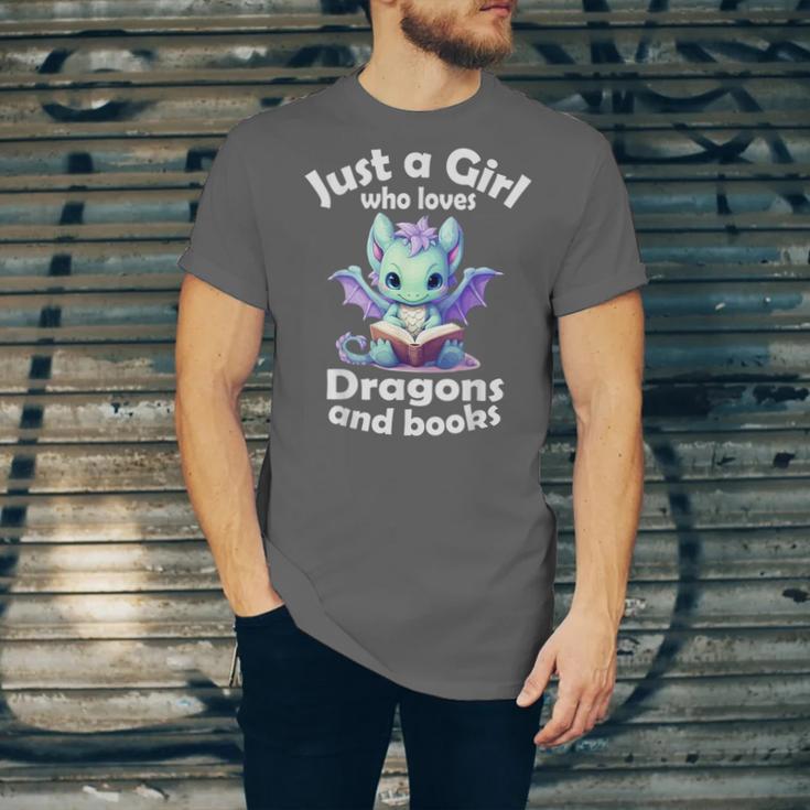 Just a Girl Who Loves Dragons And Books Dragon For Kids Unisex Jersey T-Shirt Just a Girl Who Loves Dragons And Books Dragon For Kids Unisex Jersey T-Shirt