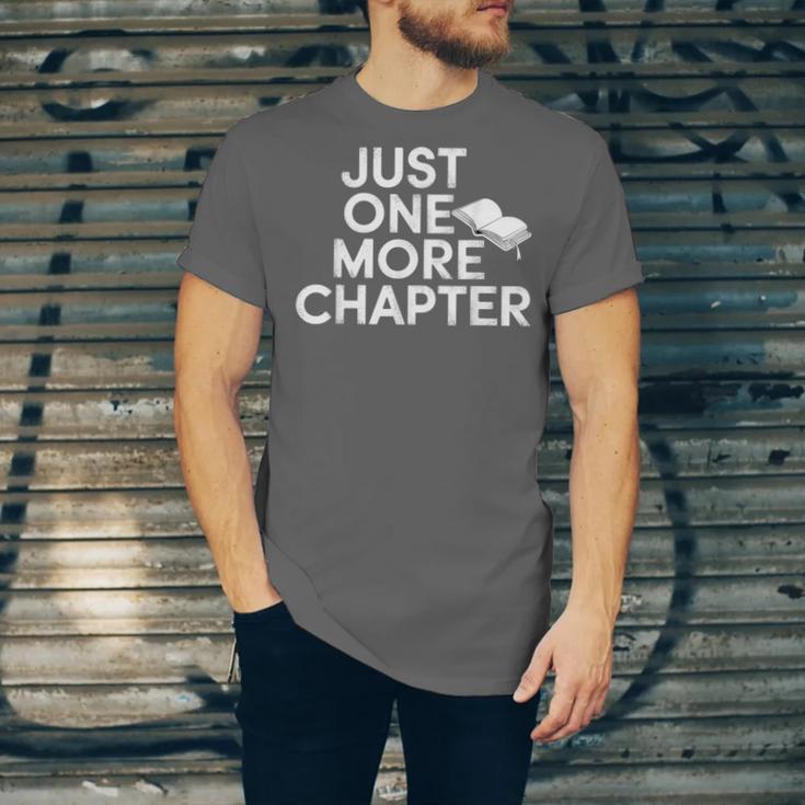 Just One More Chapter Book Lover Quote Unisex Jersey T-Shirt