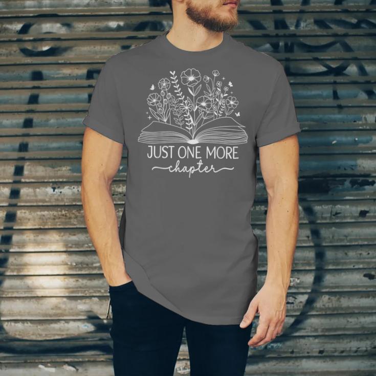 Just One More Chapter Bookish Book Reading Botanical Book Unisex Jersey T-Shirt Just One More Chapter Bookish Book Reading Botanical Book Unisex Jersey T-Shirt