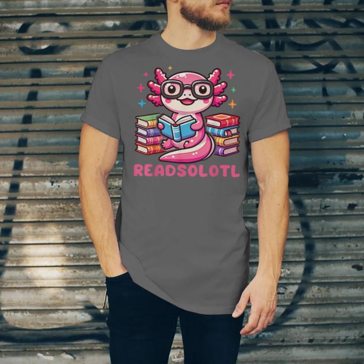 Kawaii Axolotl Readsolotl Book Lover Reading Bookworm Girls Unisex Jersey T-Shirt Kawaii Axolotl Readsolotl Book Lover Reading Bookworm Girls Unisex Jersey T-Shirt
