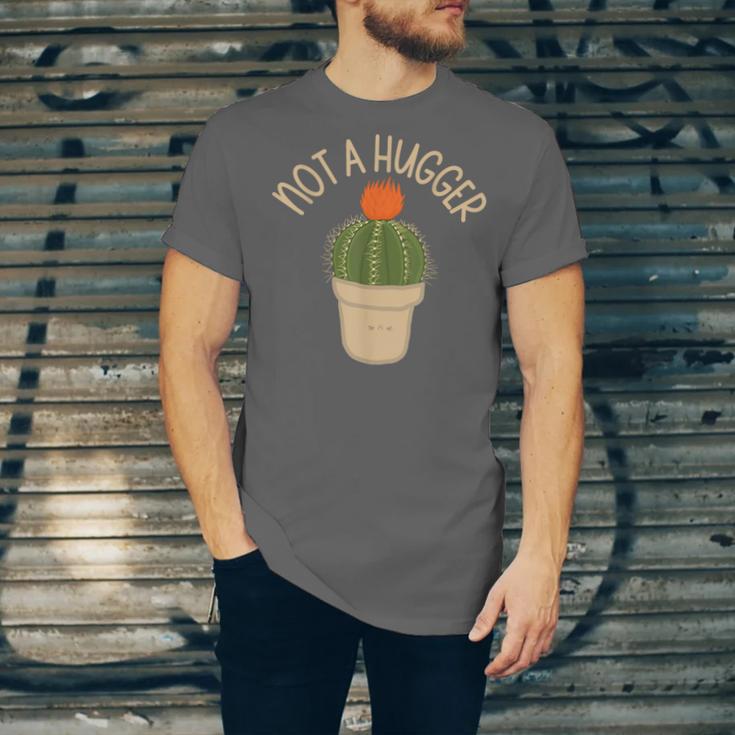 Kawaii Grumpy Cactus Not a Hugger Plant Introvert Unisex Jersey T-Shirt Kawaii Grumpy Cactus Not a Hugger Plant Introvert Unisex Jersey T-Shirt