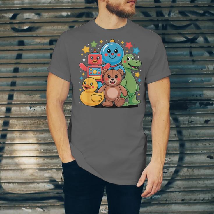 Kidcore Aesthetic Retro Vibes Colorful Cartoon Nostalgia Unisex Jersey T-Shirt
