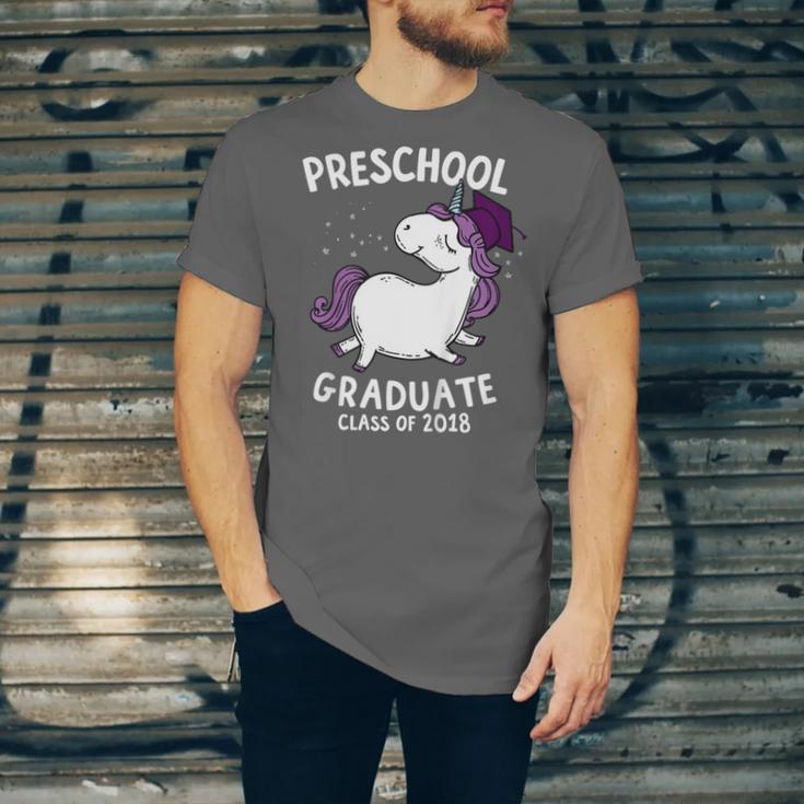 Kids Class Of 2018 Unicorn Preschool Graduation For Girls Unisex Jersey T-Shirt