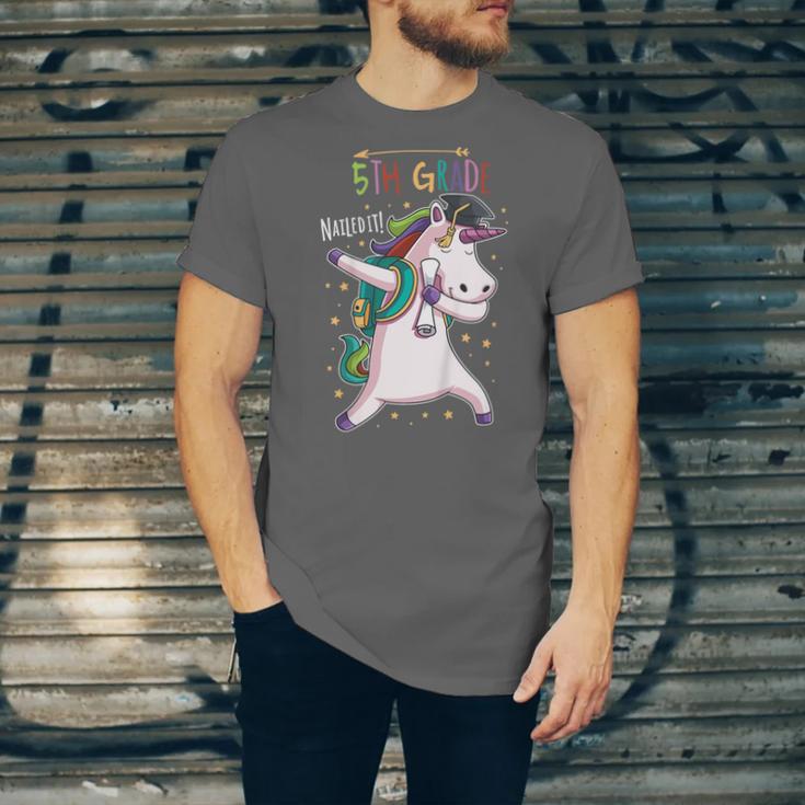 Kids Dabbing Unicorn Graduation 5th Grade Class Of 2019 Unisex Jersey T-Shirt