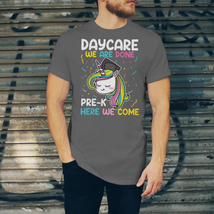 Kids Daycare Graduation Unicorn Last Day Of School Kids Unisex Jersey T-Shirt