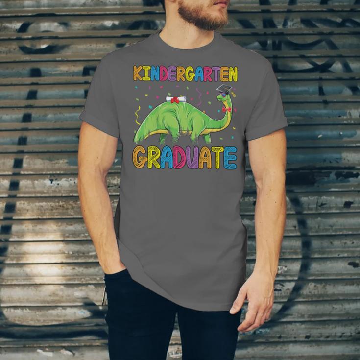 Kids Kindergarten Graduate Dinosaur Kindergarten Graduation Unisex Jersey T-Shirt