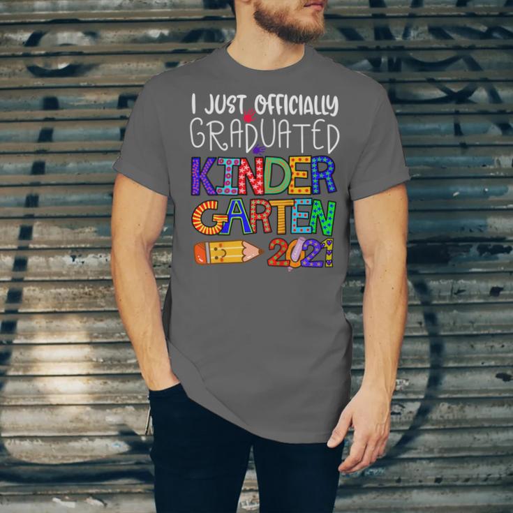 Kids Kindergarten Graduation Class Of 2021 Shirt I Just Graduated Unisex Jersey T-Shirt