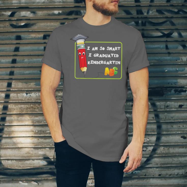 Kids Kindergarten Graduation Humor I'm So Smart I Graduated Unisex Jersey T-Shirt