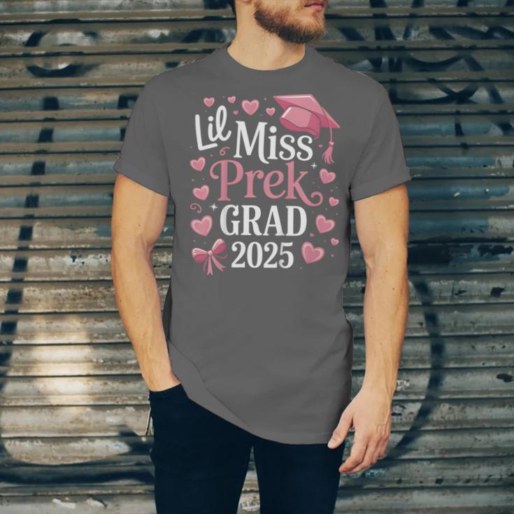 Kids Little Miss Pre-K Grad 2025 Preschool Girls Prek Graduation Unisex Jersey T-Shirt