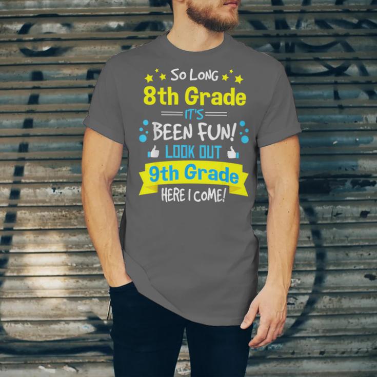 Kids So Long 8th Grade Graduation Here I Come 9th Grade Unisex Jersey T-Shirt