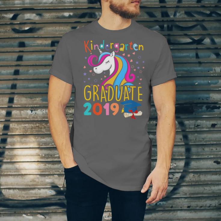 Kids Unicorn Kindergarten Graduation Graduate Shirt Unisex Jersey T-Shirt