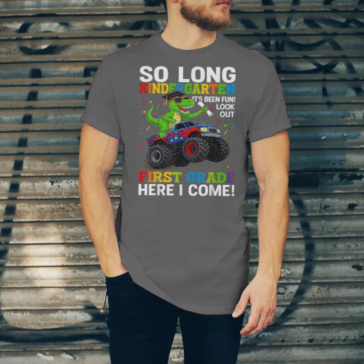 Kindergarten Graduate 2025 Kindergarten Graduation Dino Trex Unisex Jersey T-Shirt