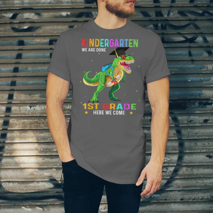 Kindergarten Graduation 1st Here We Come Class 2023 Dinosaur Unisex Jersey T-Shirt