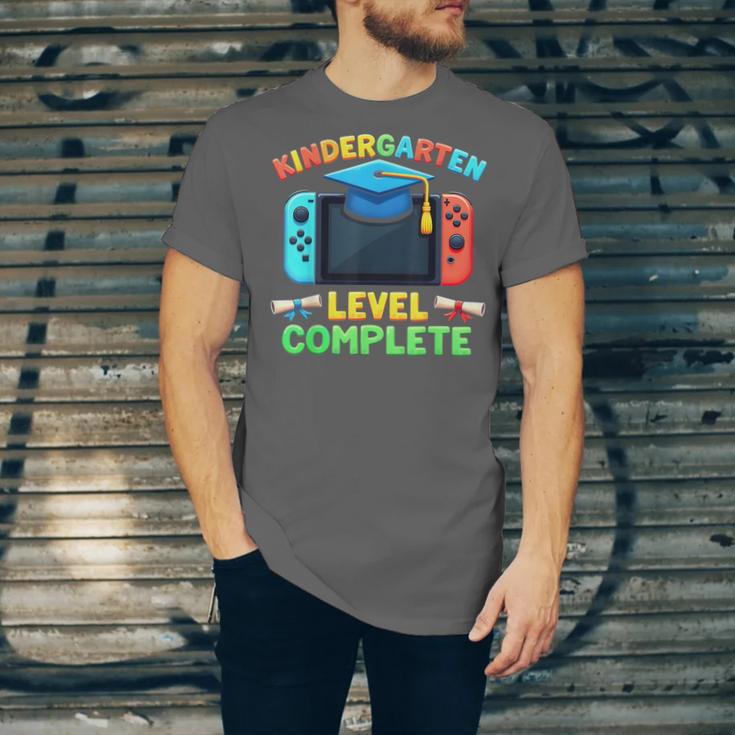 Kindergarten Level Complete Graduation Class 2025 Gamer Boys Unisex Jersey T-Shirt