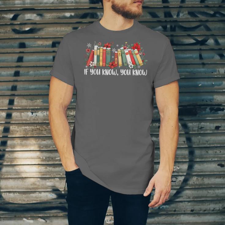 If You Know You Know 6 7 Six Seven Meme Floral Book Lover Unisex Jersey T-Shirt