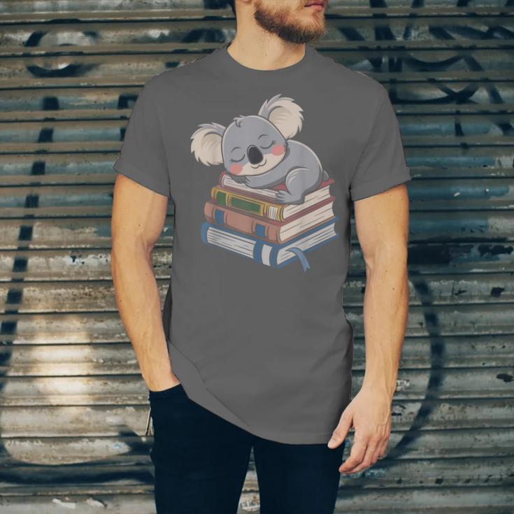 Koala Reading Book Pajama Sleep Unisex Jersey T-Shirt