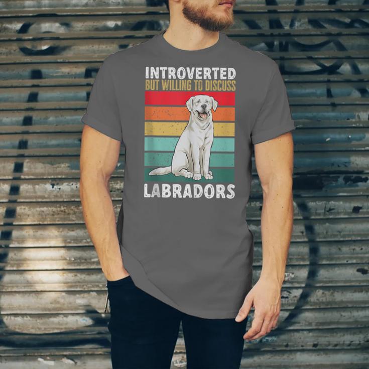 Labrador Retriever Introvert White Lab Unisex Jersey T-Shirt Labrador Retriever Introvert White Lab Unisex Jersey T-Shirt