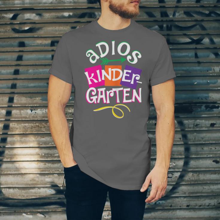 Last Day Of School Adios Kindergarten Graduation Kids Girls Unisex Jersey T-Shirt