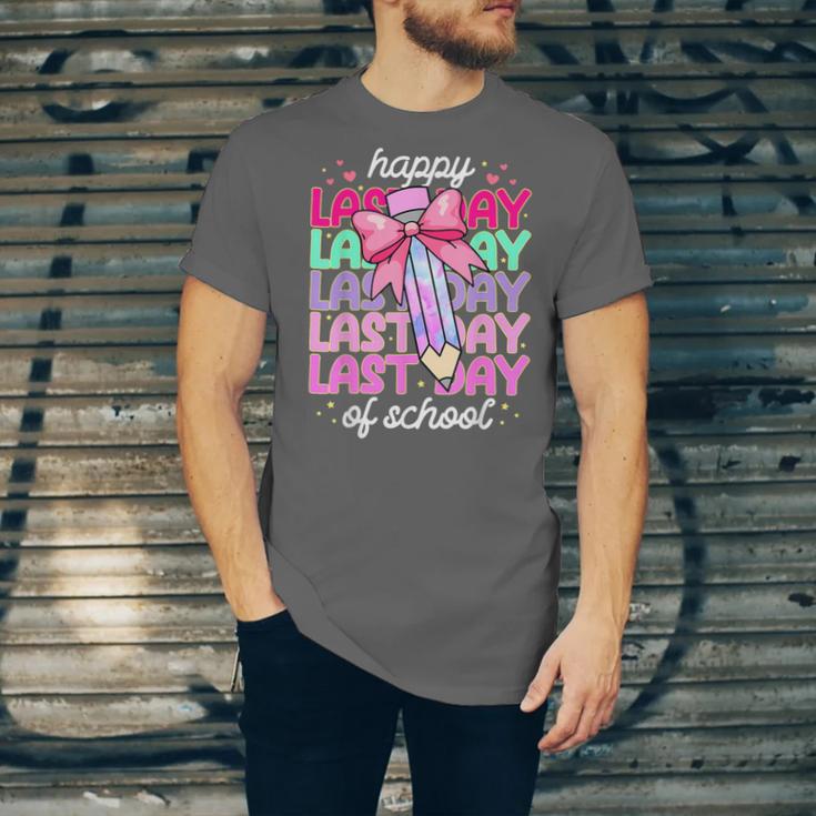 Last Day Of School Shirt Coquette Bow School Graduation Unisex Jersey T-Shirt