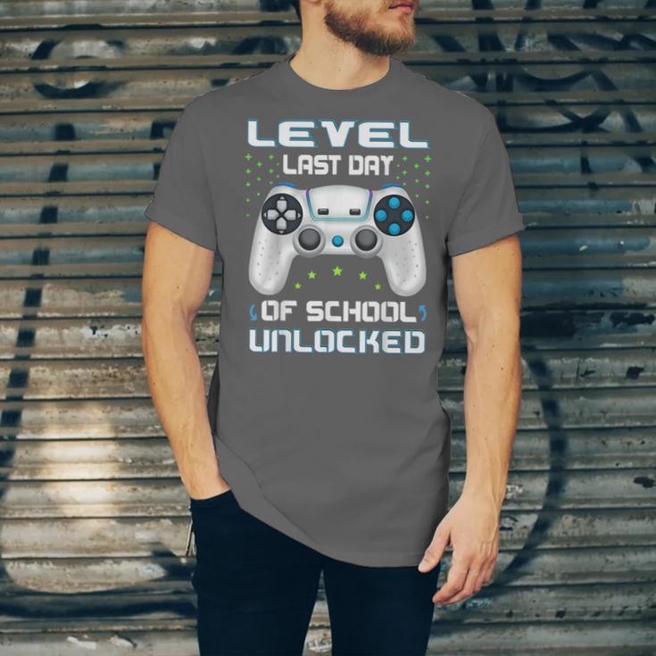 Last Days Of School Graduation Kindergarten Gamer Boys Kids Unisex Jersey T-Shirt