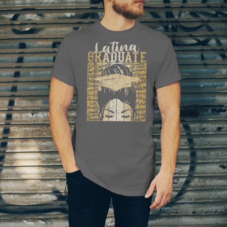 Latina Graduate Educated Powerful Class Of 2024 Graduation Unisex Jersey T-Shirt