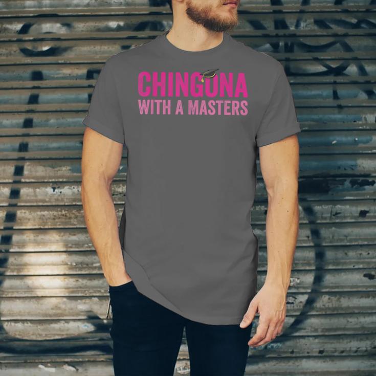 Latina Graduation Educated Latina Chingona With A Masters Unisex Jersey T-Shirt