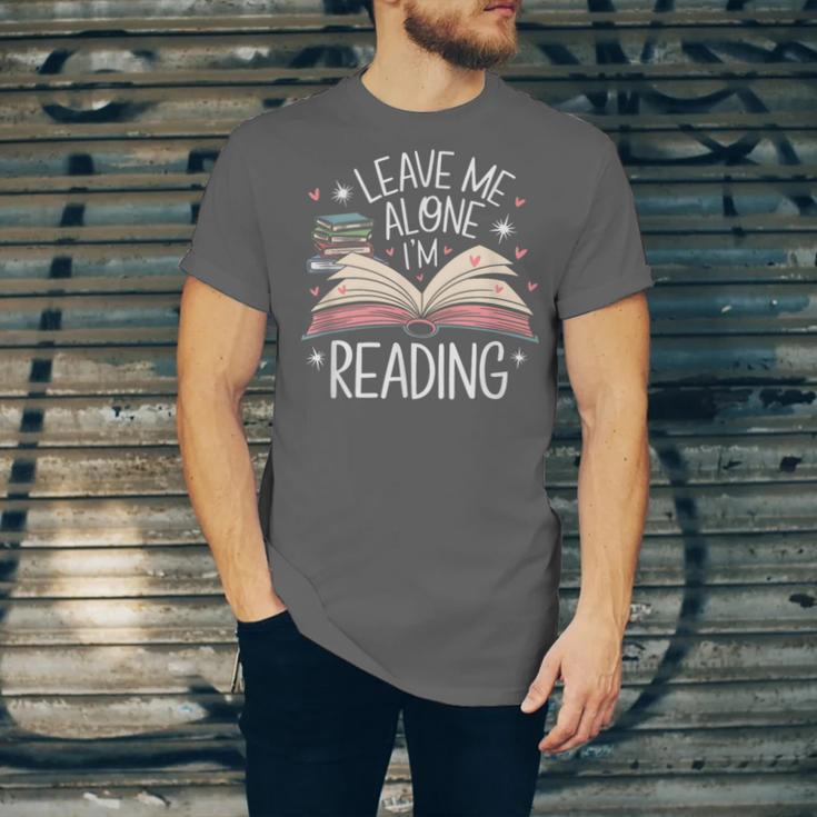 Leave Me Alone I'm Reading Book Lover Reading Lover Unisex Jersey T-Shirt