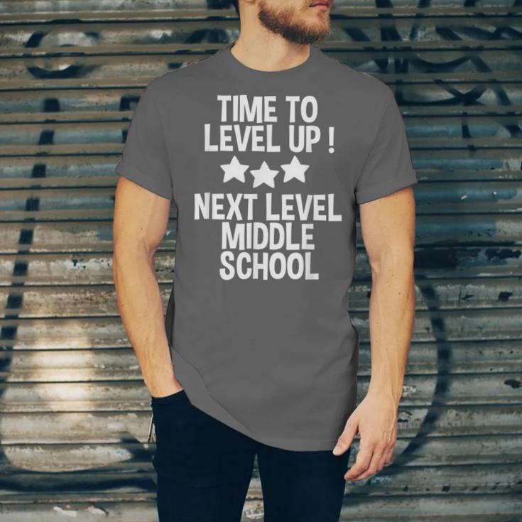Level Up Middle School 5th Grade Graduation Party Unisex Jersey T-Shirt