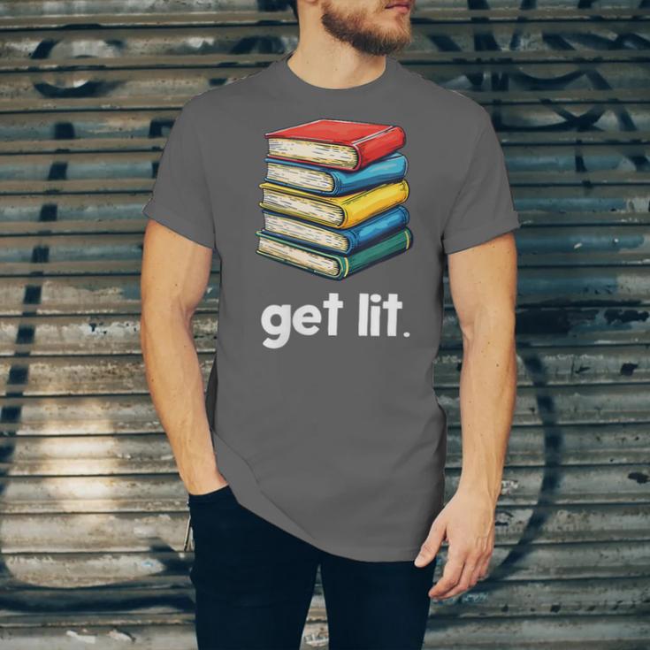 Get Lit With Books Unisex Jersey T-Shirt
