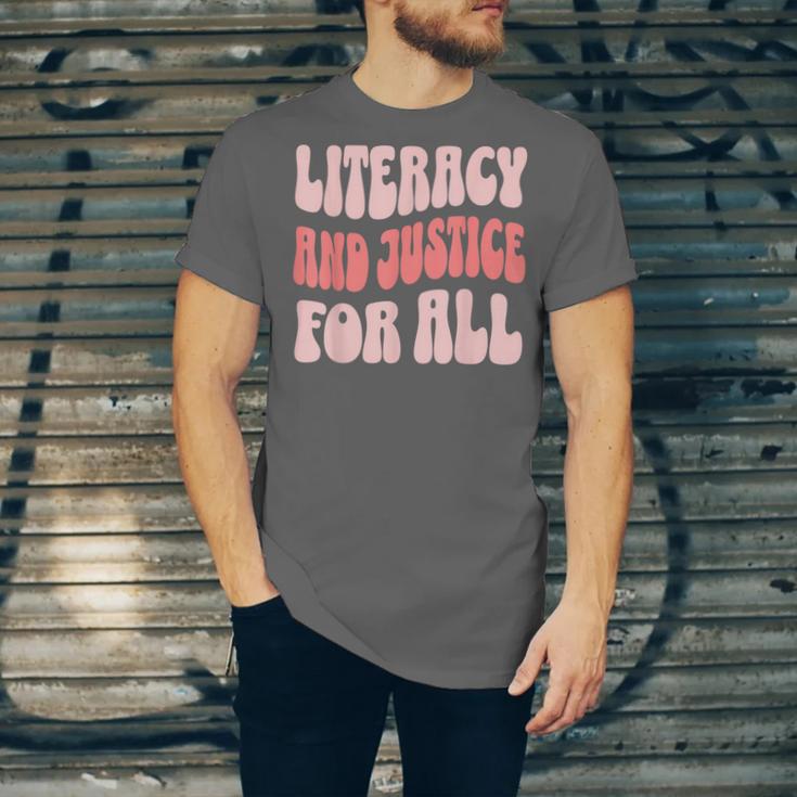 Literacy And Justice For All Book Lover Unisex Jersey T-Shirt Literacy And Justice For All Book Lover Unisex Jersey T-Shirt