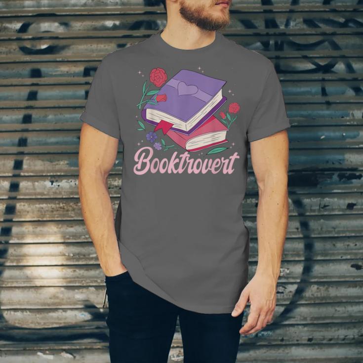 Literary Reading Book Introvert Booktrovert Reading Unisex Jersey T-Shirt