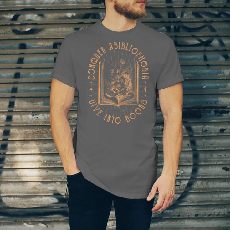 Literature Bookworm Abibliophobia Bookish Unisex Jersey T-Shirt