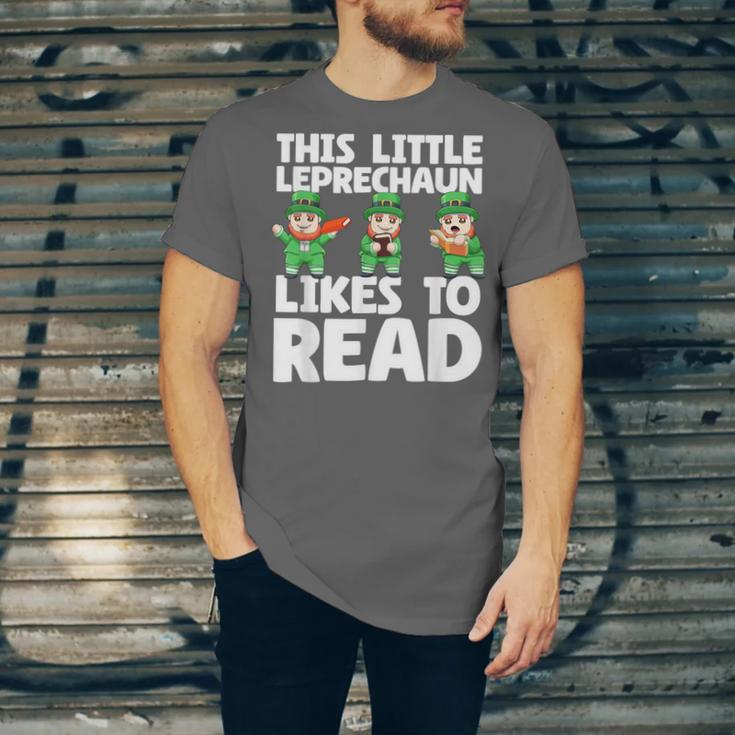 This Little Leprechaun Likes To Read St Patrick's Day Book Unisex Jersey T-Shirt This Little Leprechaun Likes To Read St Patrick's Day Book Unisex Jersey T-Shirt