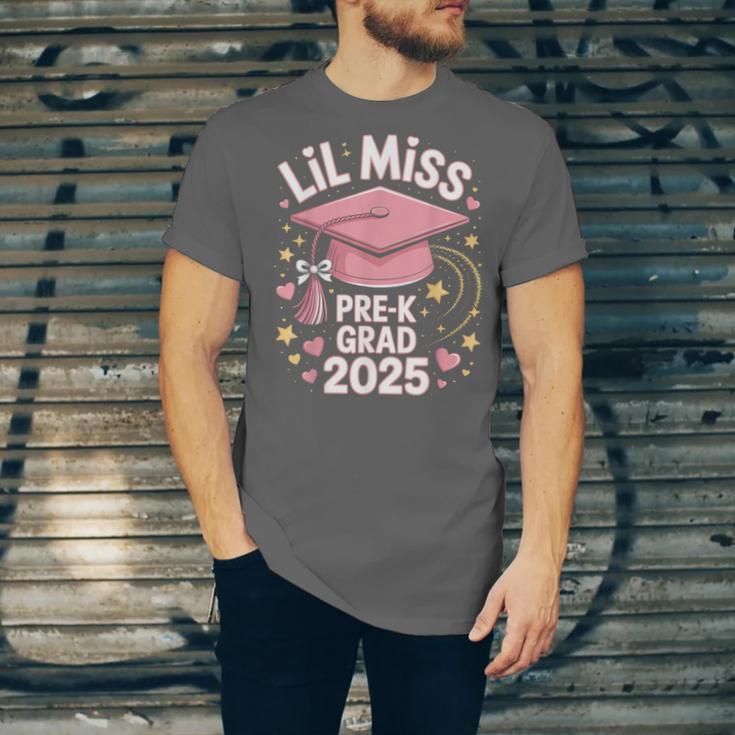 Little Miss Pre-K Grad 2025 Preschool Graduation Girls Kids Unisex Jersey T-Shirt