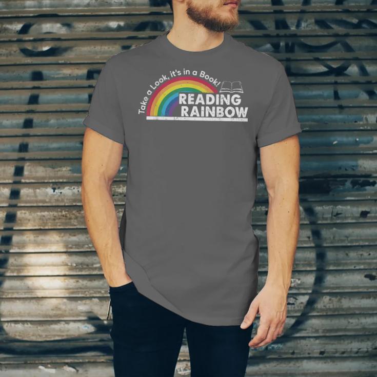 Take A Look It's In A Book Retro Reading Book Lover Unisex Jersey T-Shirt