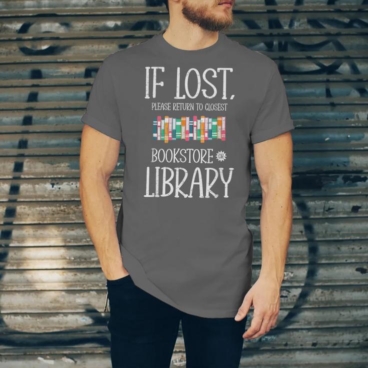 If Lost Please Return To Closest Bookstore Or Library Unisex Jersey T-Shirt