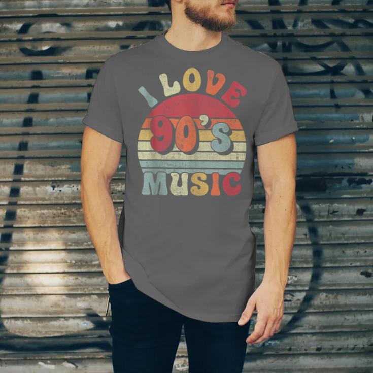I Love 90's Music Retro Style Nostalgia Cassette 1990s Party Unisex Jersey T-Shirt