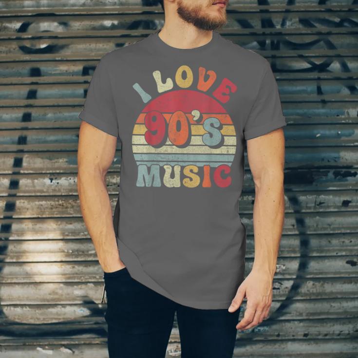 I Love 90's Music Retro Style Nostalgia Cassette 1990s Party Unisex Jersey T-Shirt