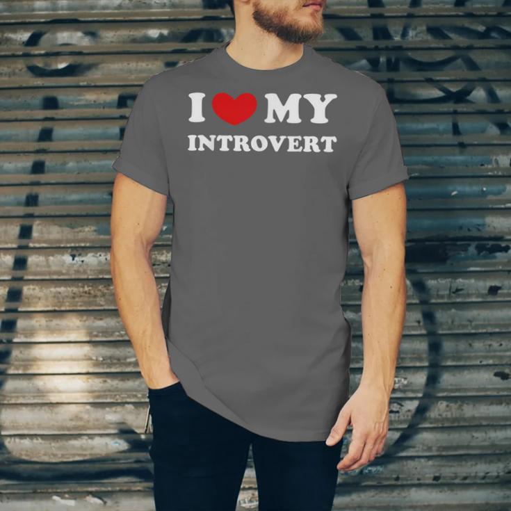 I Love My Introvert I Heart My Introvert Unisex Jersey T-Shirt I Love My Introvert I Heart My Introvert Unisex Jersey T-Shirt