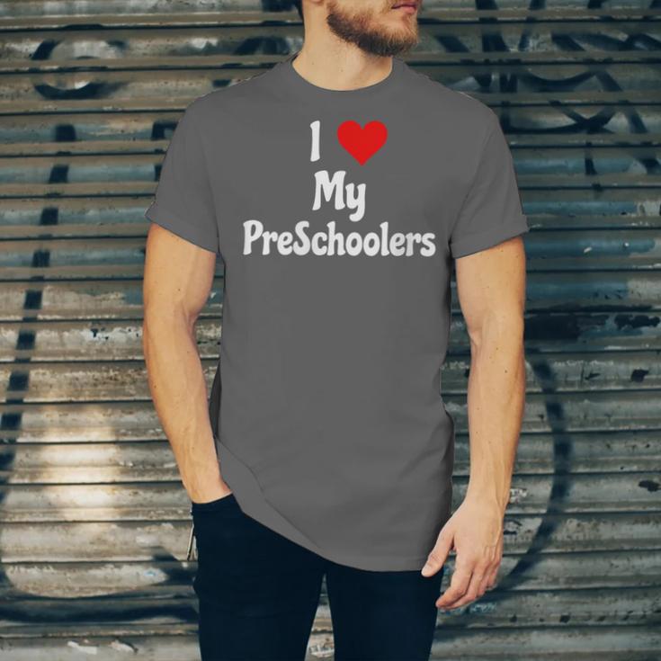 I Love My PreSchool Students Teachers Educators Graduation Unisex Jersey T-Shirt