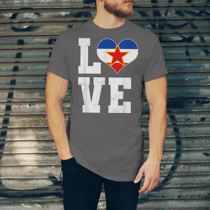 Love Yugoslavia Proud Yugoslav Nostalgia Unisex Jersey T-Shirt