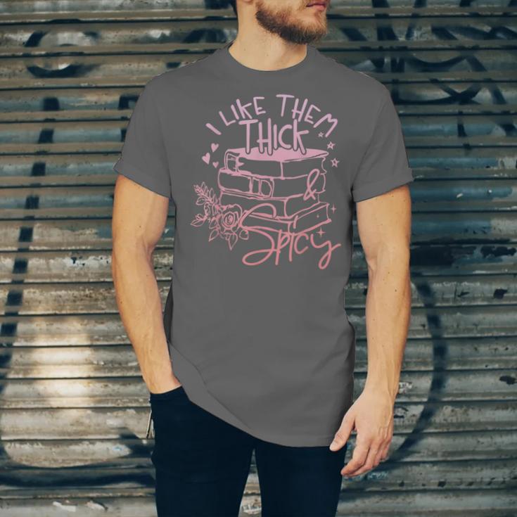 I Like Them Thick And Spicy Booktok Reader Unisex Jersey T-Shirt