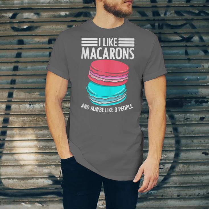 Macaroons Dessert Antisocial Introvert Pastries Food Lover Unisex Jersey T-Shirt