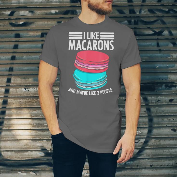 Macaroons Dessert Antisocial Introvert Pastries Food Lover Unisex Jersey T-Shirt